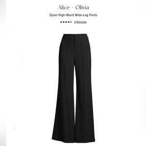 Alice and Olivia Dylan High-Waist Wide-Leg Pants